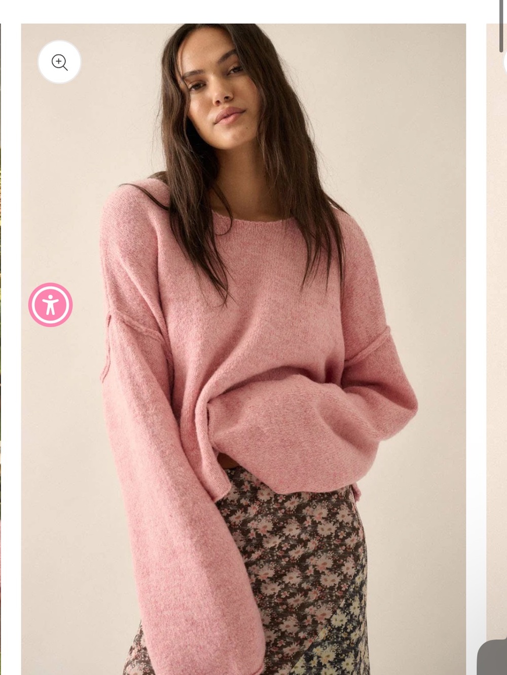 Promesa Dusty Pink Crewneck Sweater